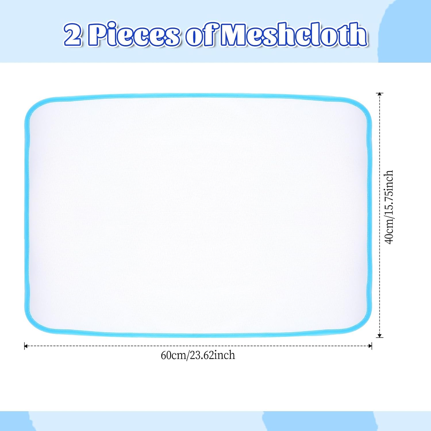 Molain 2 Pack Pressing Cloth for Ironing Scorch Mesh Cloth Scorch-Saving Ironing Protector Insulation Pad for Sewing and Ironing Iron Fabric Protector Pressing Tool for Ironing Protection 23.6×15.7" - Image 3